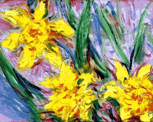 Claude Monet PD (35) - Jonquilles - Van-Go Paint-By-Number Kit