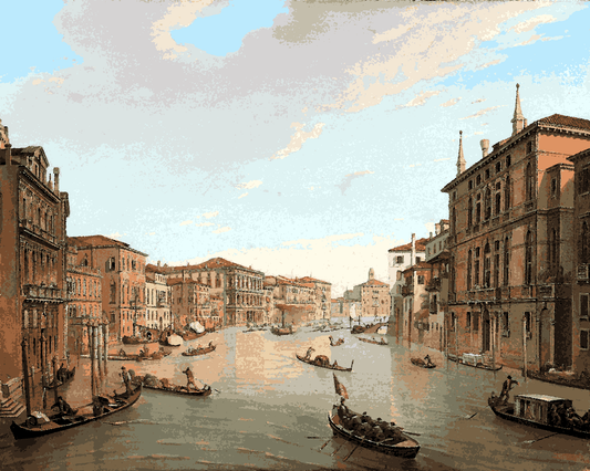 Venice, Italy Collection PD (35) - Grand Canal by Frans Vervloet - Van-Go Paint-By-Number Kit