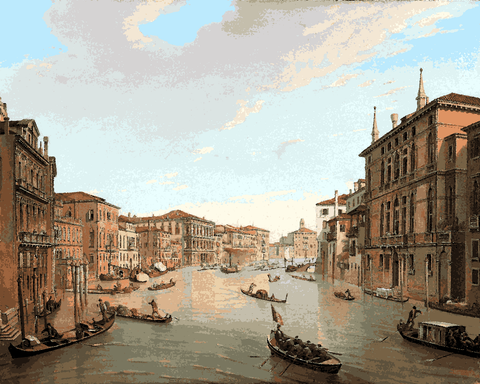 Venice, Italy Collection (35) - Grand Canal by Frans Vervloet - Van-Go Paint-By-Number Kit