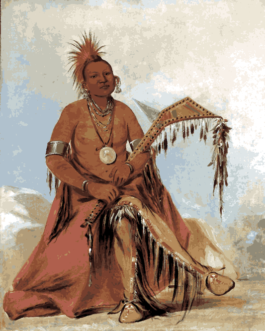 Native Americans Collection PD (36) - First Chief of the Tribe - Van-Go Paint-By-Number Kit