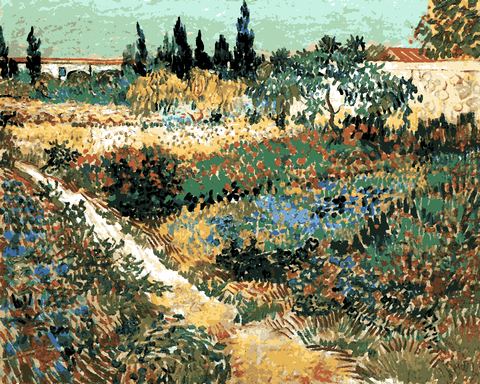 Vincent van Gogh Collection (37) - Flowering garden with path - Van-Go Paint-By-Number Kit