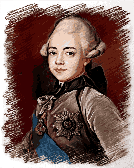 Royal Portrait PD (65) - Paul I of Russia as a child - Van-Go Paint-By-Number Kit