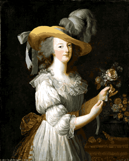 Famous Portraits (38) - Marie Antoinette By Élisabeth Vigée-Lebrun - Van-Go Paint-By-Number Kit
