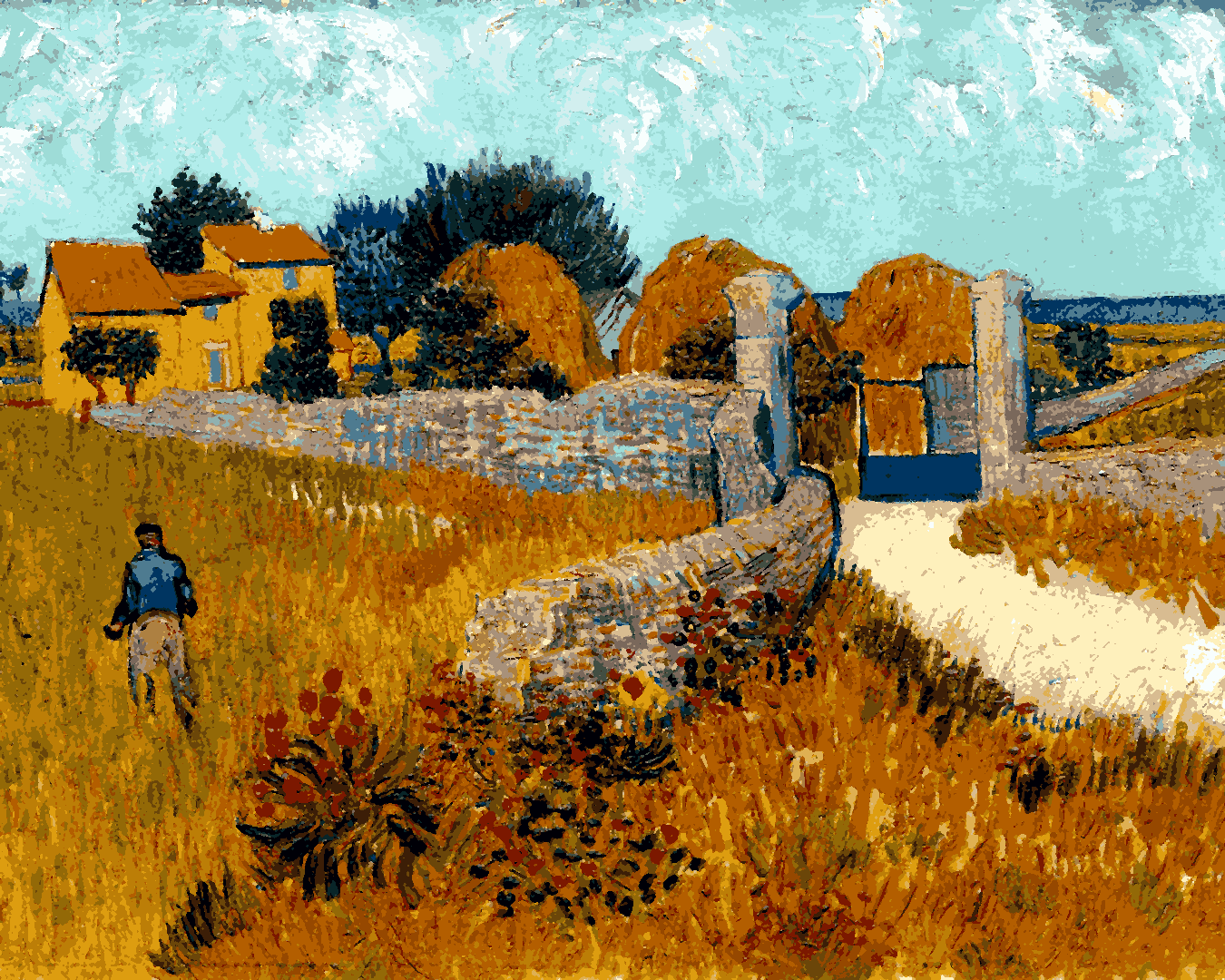 Vincent Van Gogh PD (38) - Farmhouse in Provence - Van-Go Paint-By-Number Kit