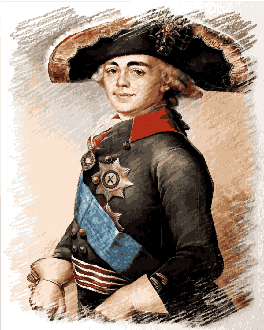 Royal Portrait PD (66) - Paul I of Russia as an adult - Van-Go Paint-By-Number Kit