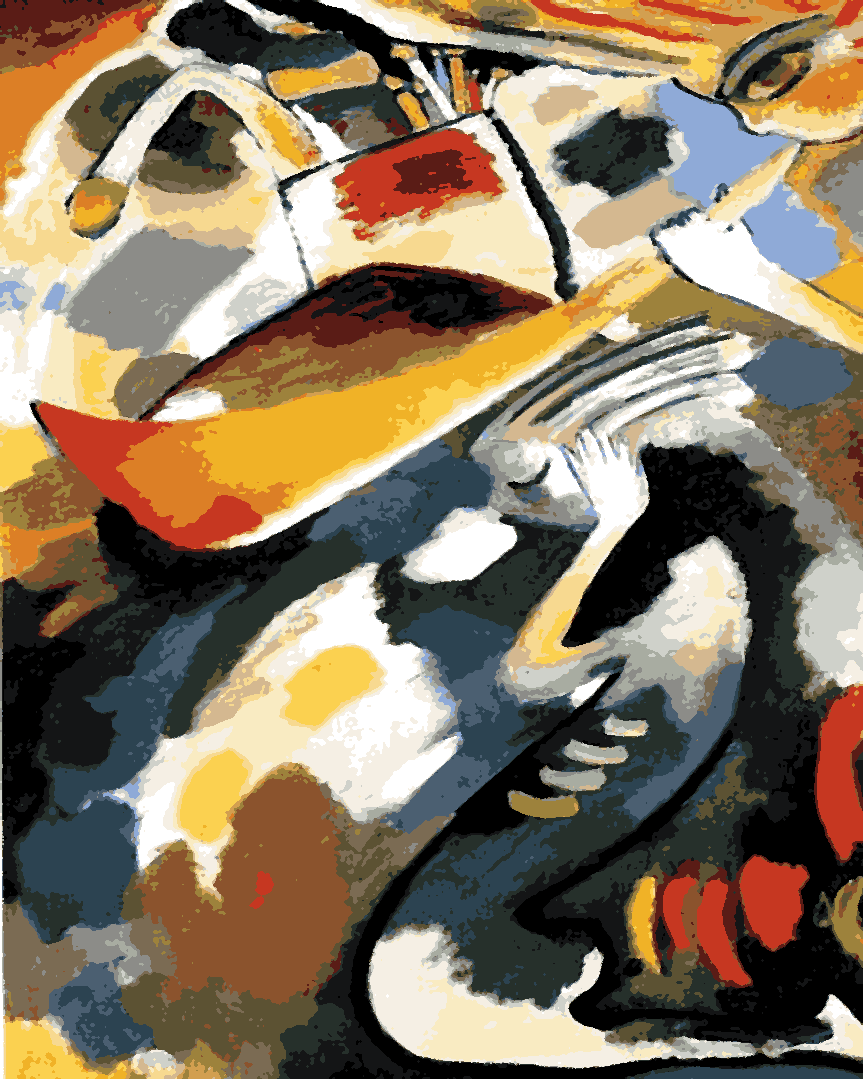 Wassily kandinsky Collection PD (38) - Last Judgment - Van-Go Paint-By-Number Kit