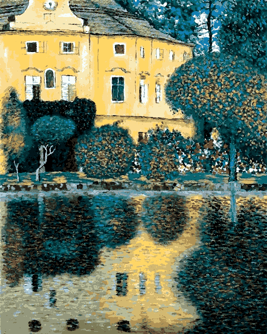 Gustav Klimt Collection PD (39) - Schloss Kammer on the Attersee IV - Van-Go Paint-By-Number Kit