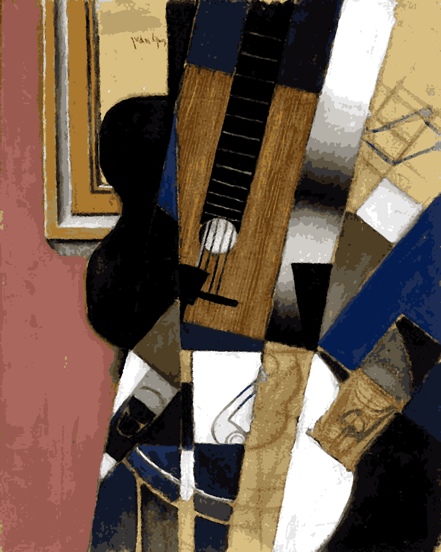 Juan Gris Collection PD (3) - Guitar and Pipe - Van-Go Paint-By-Number Kit