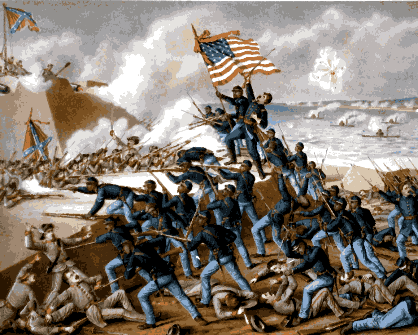 American Civil War Collection (3) - The Battle of Fort Wagner - Van-Go Paint-By-Number Kit