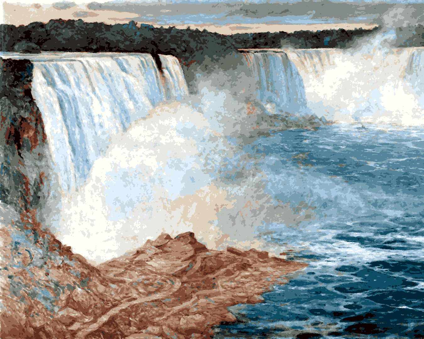 Niagara Falls Collection PD (3) - by August Satra -  Van-Go Paint-By-Number Kit