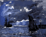 Claude Monet OD (3) - A Seascape, Shipping by Moonlight - Van-Go Paint-By-Number Kit
