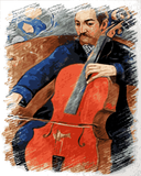 Cello Collection (40) - The Cellist by Paul gauguin - Van-Go Paint-By-Number Kit
