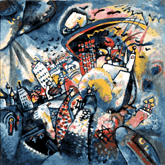 Wassily kandinsky Collection PD (40) - Moscow. Red Square - Van-Go Paint-By-Number Kit