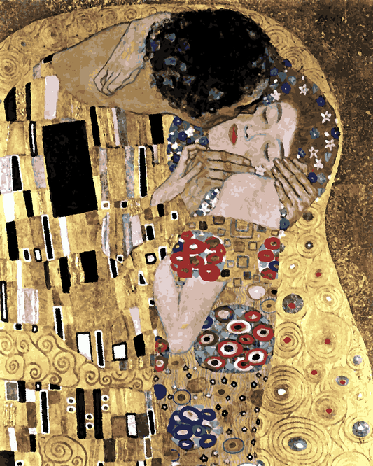 Gustav Klimt Collection PD (40) - The Kiss - Van-Go Paint-By-Number Kit