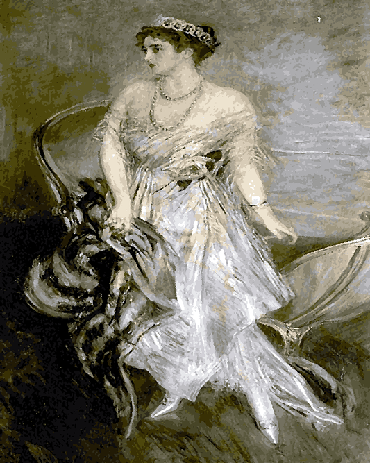 Famous Portraits (41) - Princess Anastasia of Greece by Giovanni Boldini - Van-Go Paint-By-Number Kit