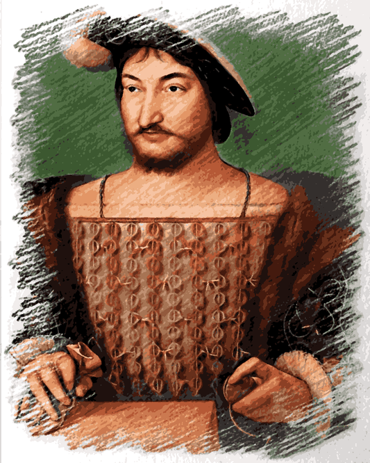 Royal Portrait PD (72) - Francis I, King of France - Van-Go Paint-By-Number Kit
