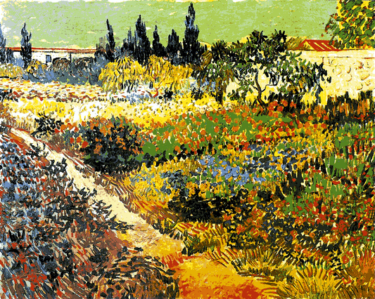 Vincent Van Gogh PD (42) - Flowering Garden with Path - Van-Go Paint-By-Number Kit