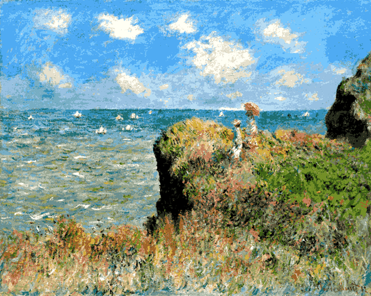 Claude Monet PD (44) - Cliff Walk at Pourville - Van-Go Paint-By-Number Kit