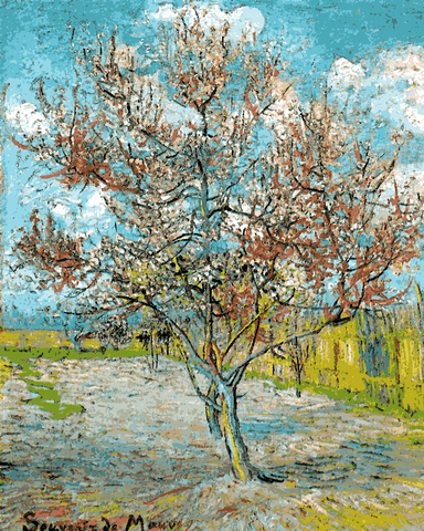 Vincent Van Gogh OD (44) - Flowering peach tree - Van-Go Paint-By-Number Kit