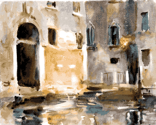Venice, Italy Collection PD (46) - by John Singer Sargent - Van-Go Paint-By-Number Kit