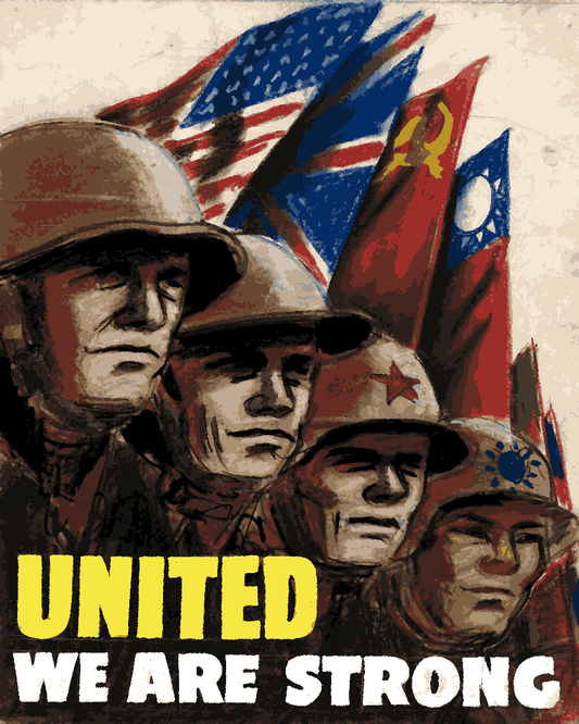 WW2 Collection PD (46) - United We Are Strong - Van-Go Paint-By-Number Kit
