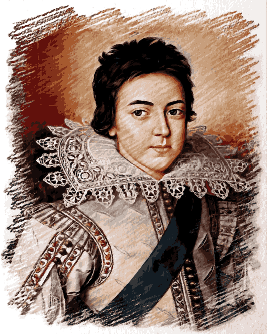 Royal Portrait PD (76) - Louis XIII, King of France - Van-Go Paint-By-Number Kit