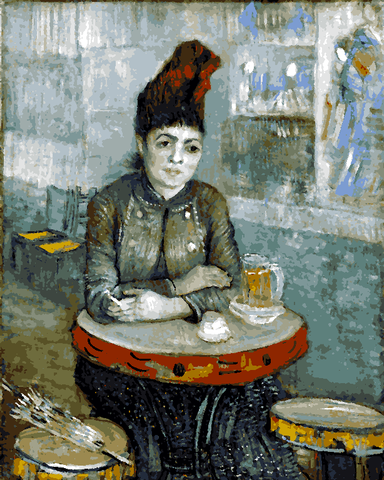 Vincent van Gogh Collection (4) - Agostina Segatori in the cafe Tambourine - Van-Go Paint-By-Number Kit