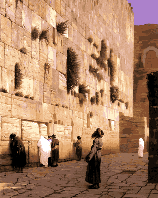 Jerusalem Collection PD (4) - Western Wall - Van-Go Paint-By-Number Kit