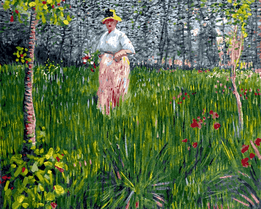 Vincent Van Gogh PD (4) - A Woman Walking in a Garden - Van-Go Paint-By-Number Kit