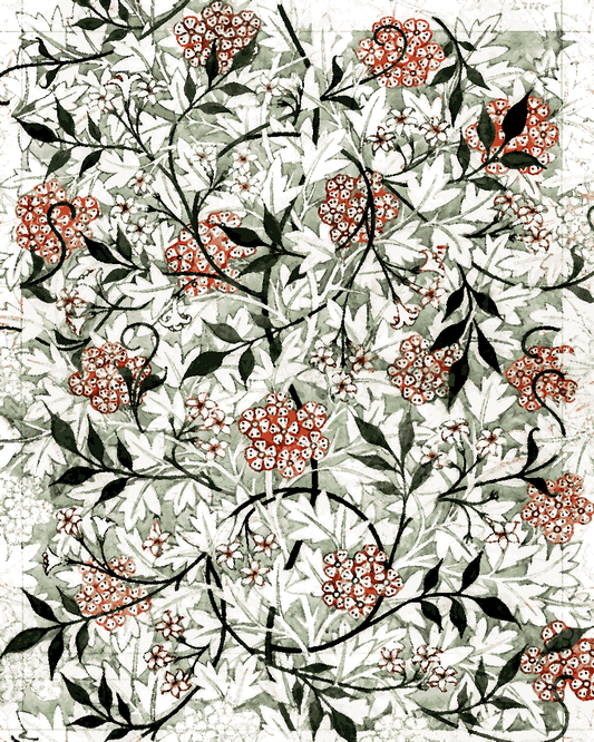 William Morris Collection PD (4) - Jasmine pattern - Van-Go Paint-By-Number Kit