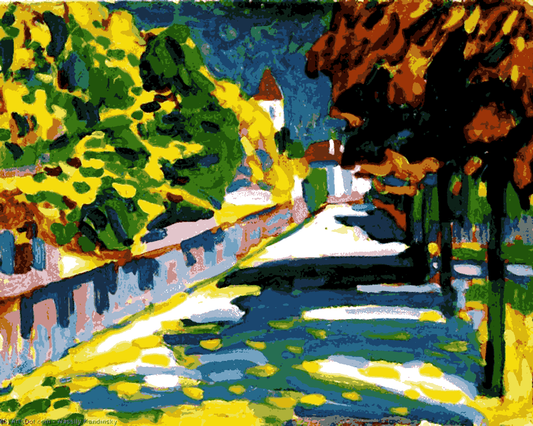 Wassily kandinsky Collection PD (3) - Autumn in Bavaria - Van-Go Paint-By-Number Kit