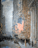 Childe Hassam Collection (4) - Flags on the Waldorf Amon Carter Museum - Van-Go Paint-By-Number Kit