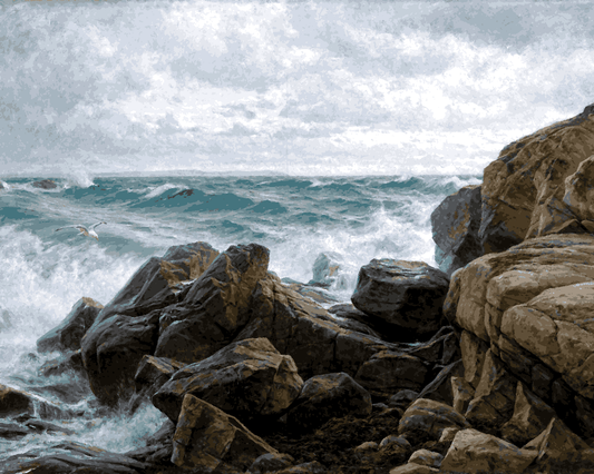 Storm Collection PD (4) - Kattegat in Storm by Berndt Lindholm - Van-Go Paint-By-Number Kit
