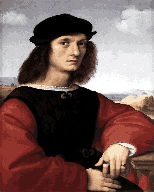 Famous Portraits (50) - Agnolo Doni by Raphael - Van-Go Paint-By-Number Kit