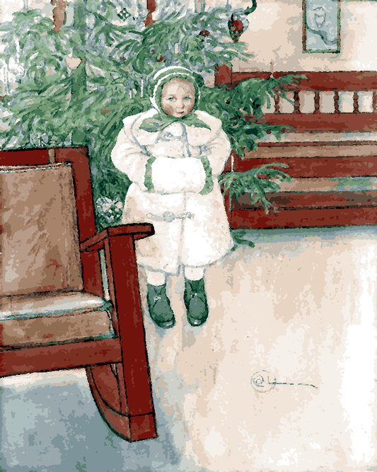 Girl and Rocking Chair by Carl Larsson (54) - Van-Go Paint-By-Number Kit