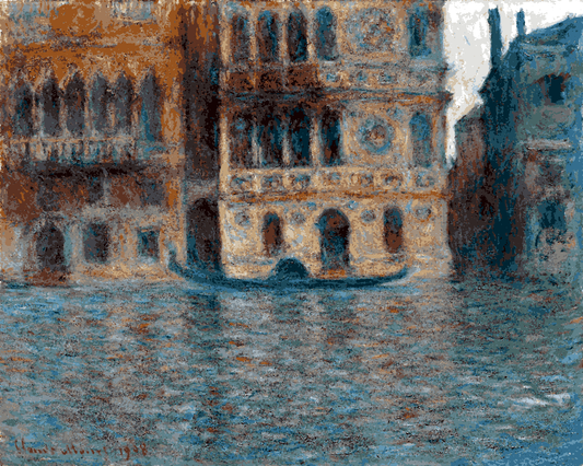 Venice, Italy Collection PD (54) - Palazzo Dario by Monet - Van-Go Paint-By-Number Kit