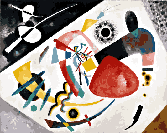 Wassily kandinsky Collection PD (55) - Red Spot II - Van-Go Paint-By-Number Kit