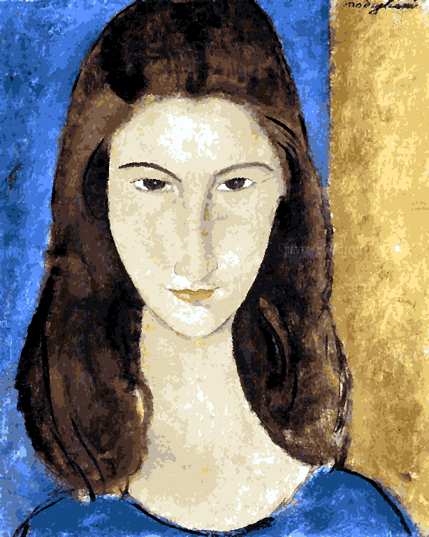 Famous Portraits (56) - Jeanne Hébuterne by Amedeo Modigliani's - Van-Go Paint-By-Number Kit