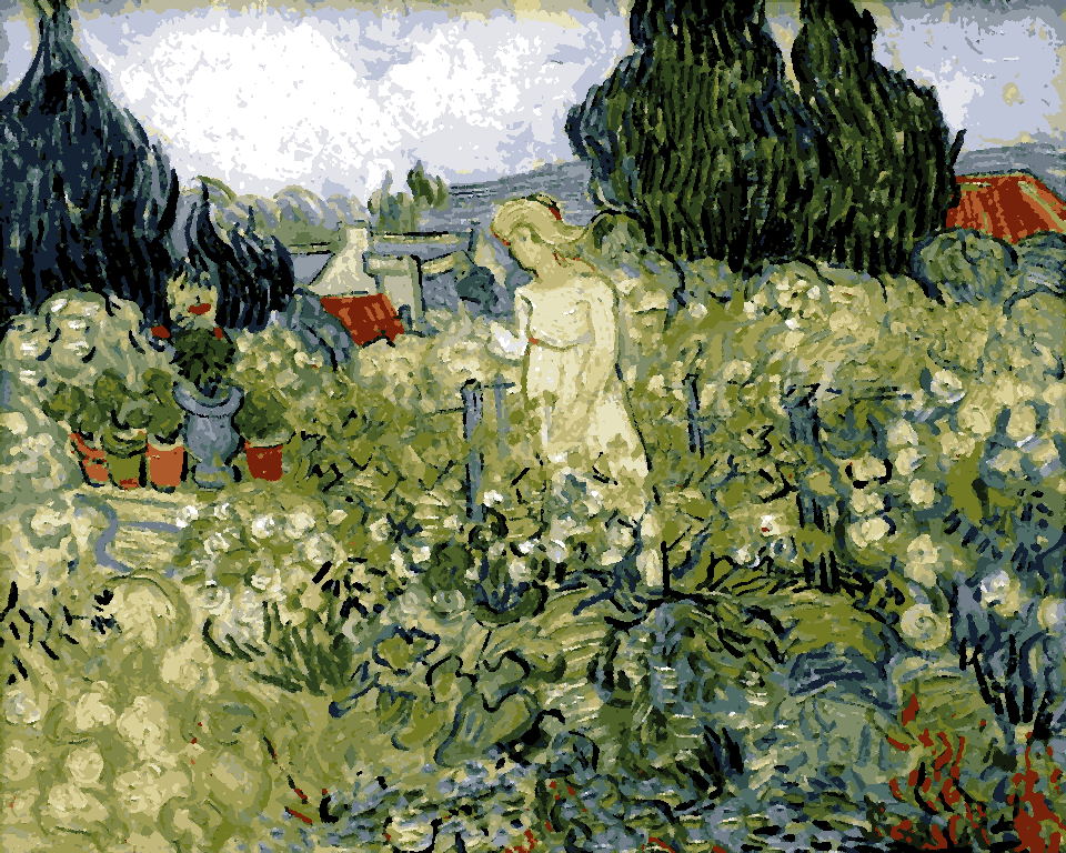 Vincent van Gogh Collection (57) - Mademoiselle Gachet in the garden - Van-Go Paint-By-Number Kit