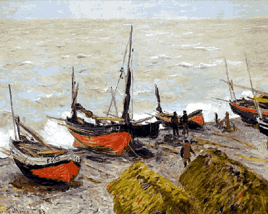 Claude Monet PD (57) - Fishing boats - Van-Go Paint-By-Number Kit