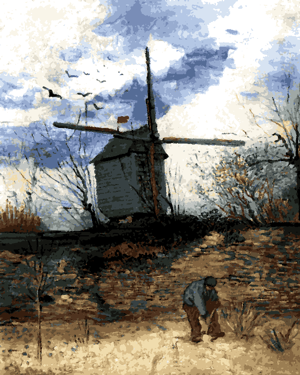 Vincent van Gogh Collection (58) - Mill - Van-Go Paint-By-Number Kit