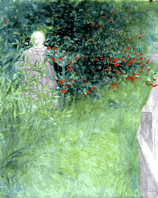 In the Holly Hedge by Carl Larsson (58) - Van-Go Paint-By-Number Kit