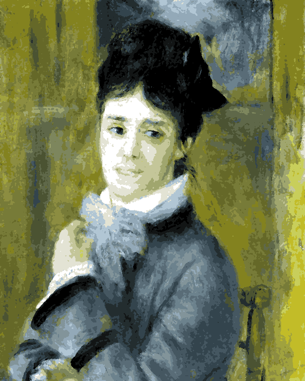 Famous Portraits (58) - Madame Claude Monet by Renoir - Van-Go Paint-By-Number Kit