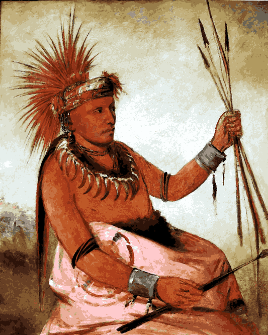 Native Americans Collection PD (59) - Busy Man, a Brave - Van-Go Paint-By-Number Kit