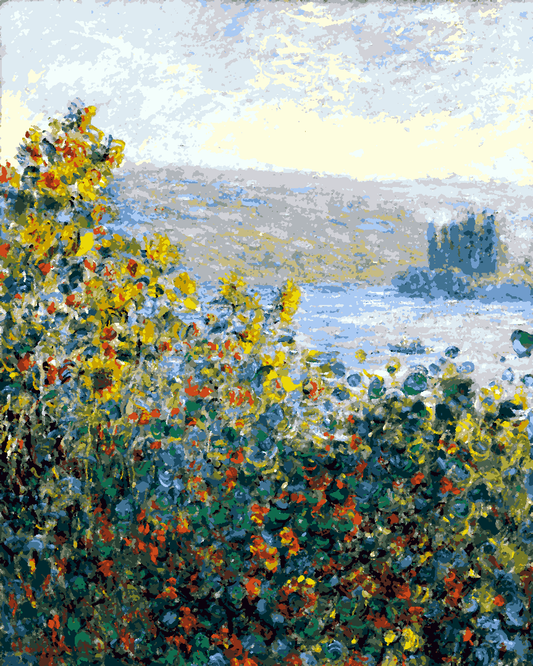Claude Monet PD (59) - Flowered Meadow at Giverny - Van-Go Paint-By-Number Kit