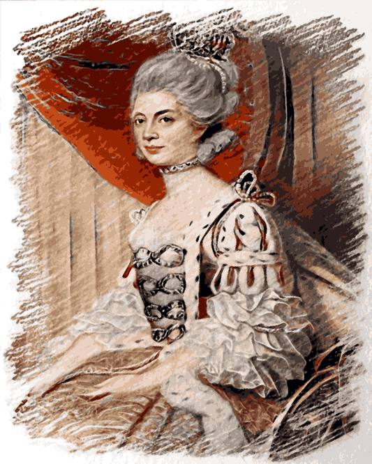 Royal Portrait PD (29) - Queen Charlotte of Great Britain and of Ireland - Van-Go Paint-By-Number Kit