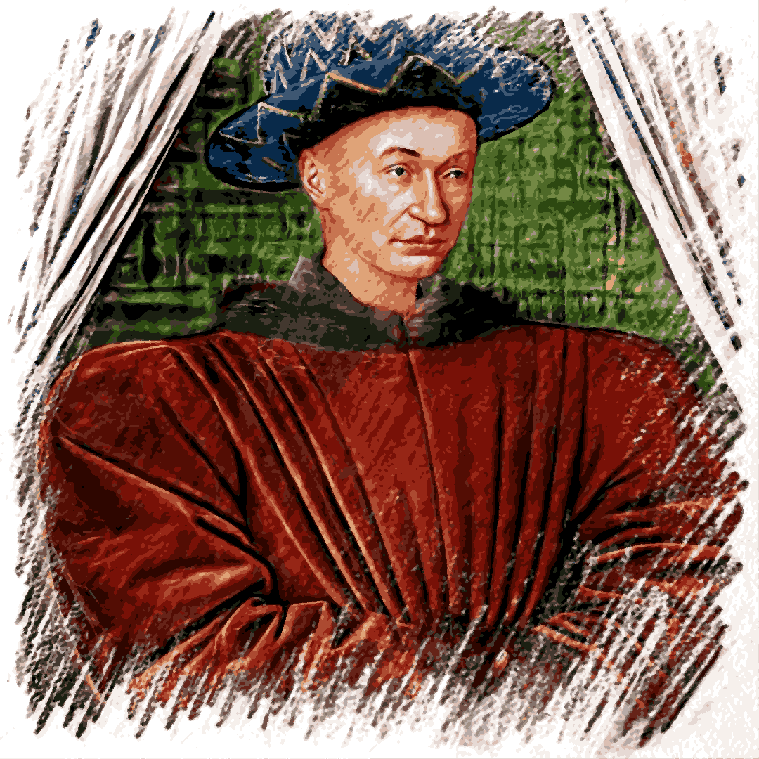 Royal Portrait PD (77) - Charles VII of France - Van-Go Paint-By-Number Kit