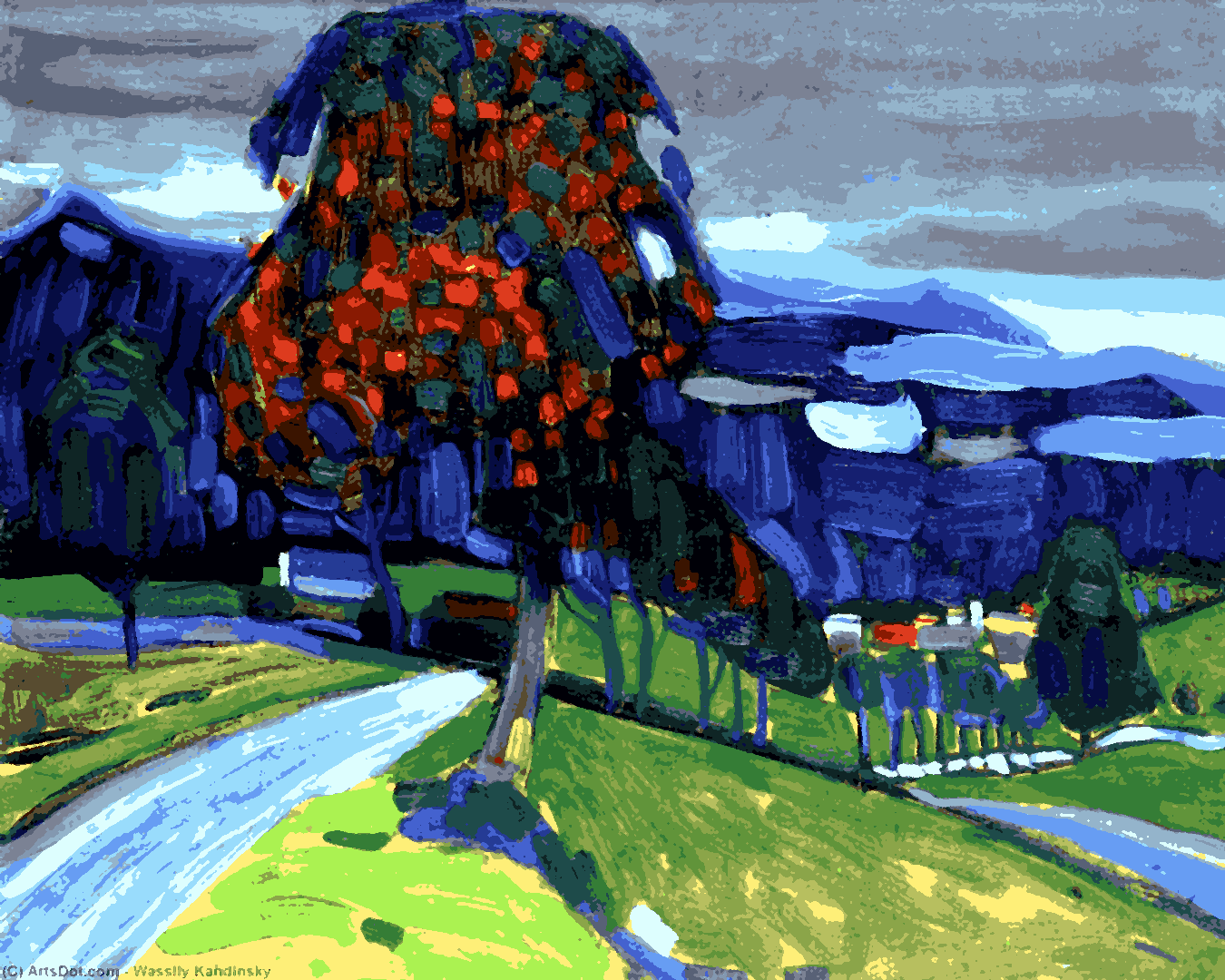 Wassily kandinsky Collection PD (5) - Autumn in Murnau - Van-Go Paint-By-Number Kit