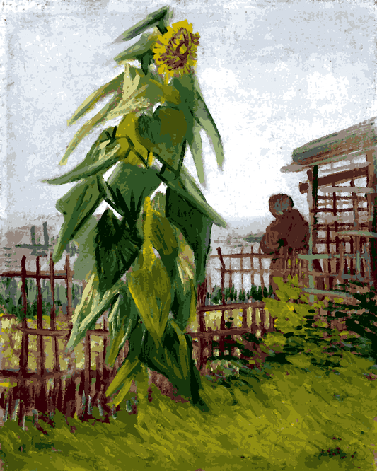 Vincent Van Gogh PD (5) - Allotment with Sunflower - Van-Go Paint-By-Number Kit