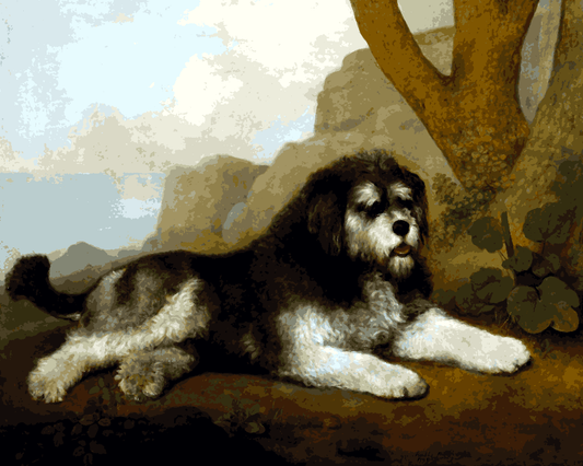 Dogs Collection PD (61) - A Rough Dog by George Stubbs - Van-Go Paint-By-Number Kit